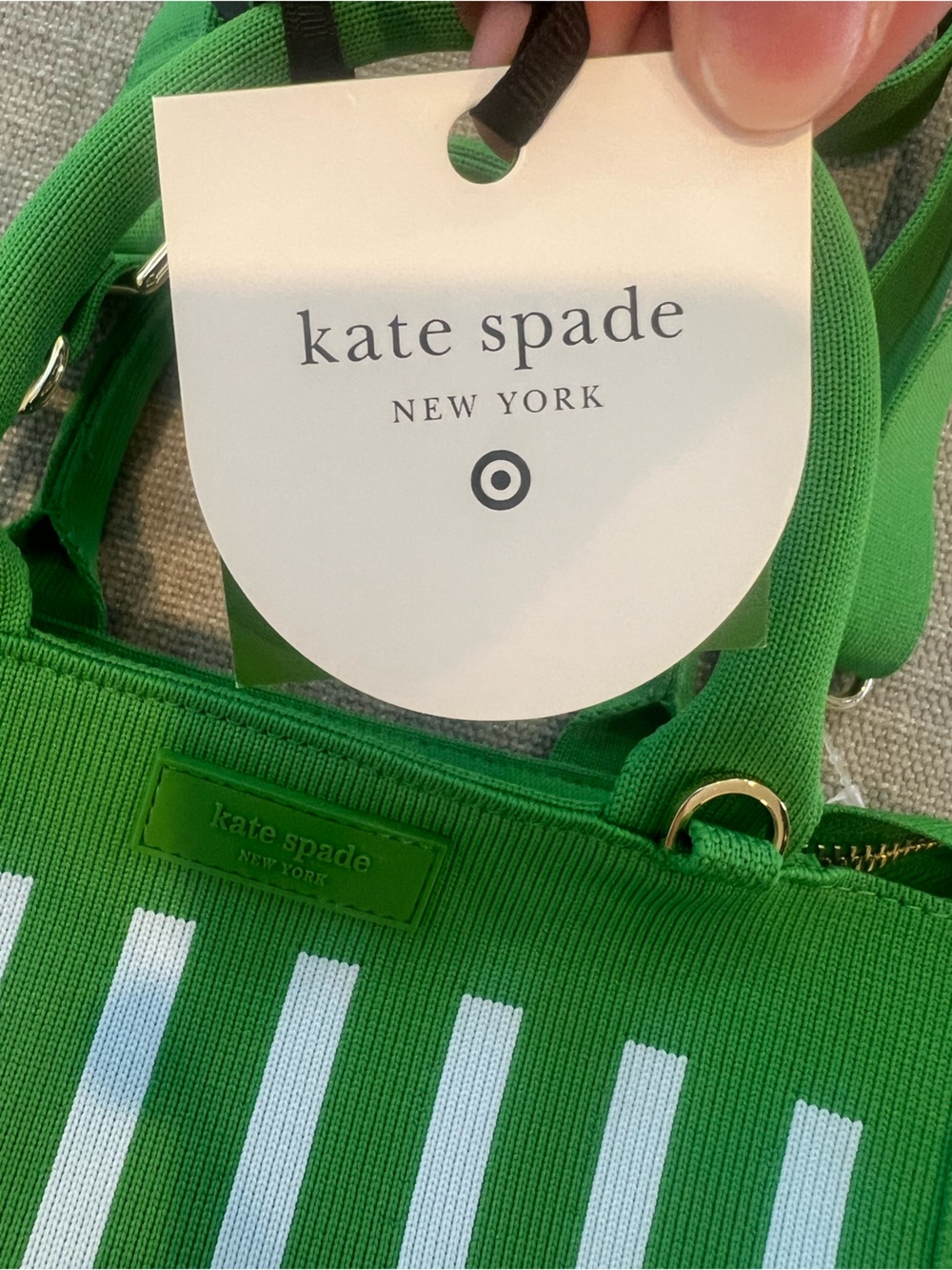 Kate Spade x target Green Stripe Mini Tote - Picture 14 of 15